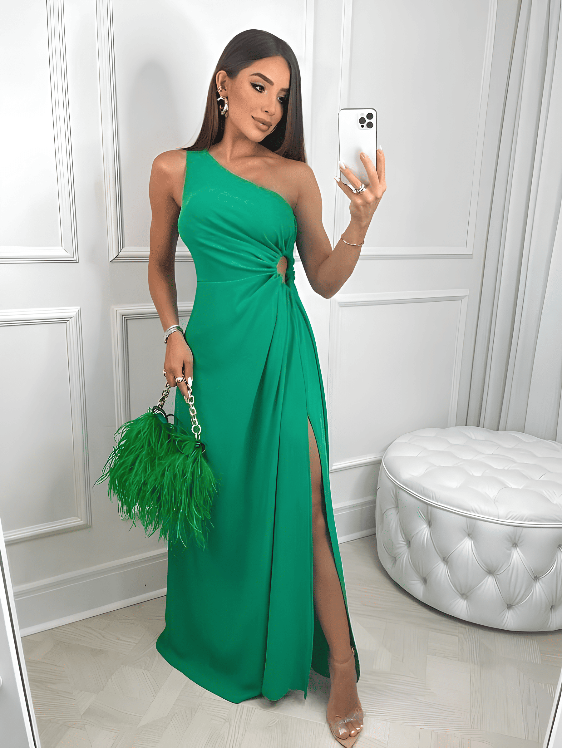 Vestido Longo com Fenda