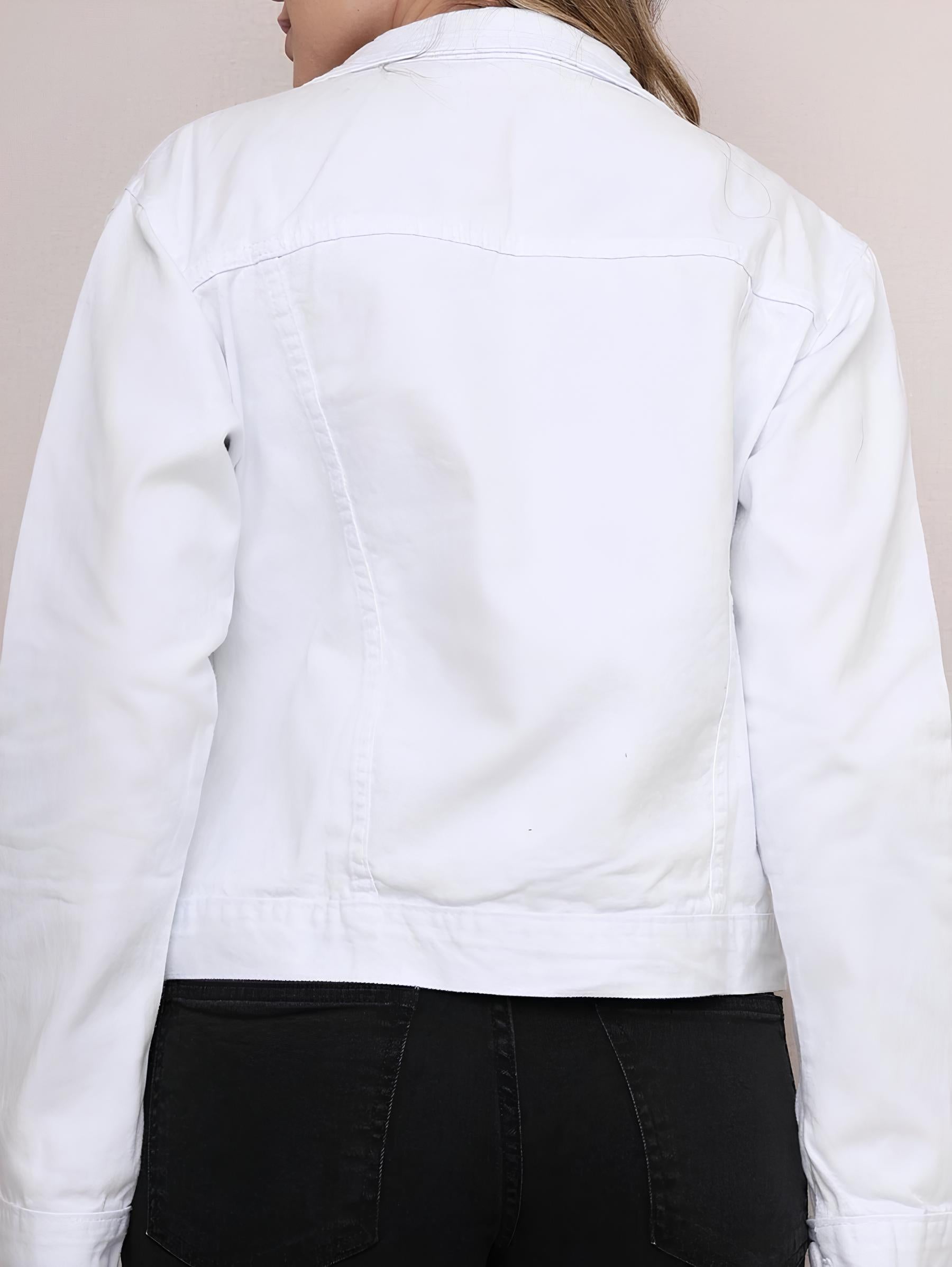 Jaqueta Feminina Jeans Colorida