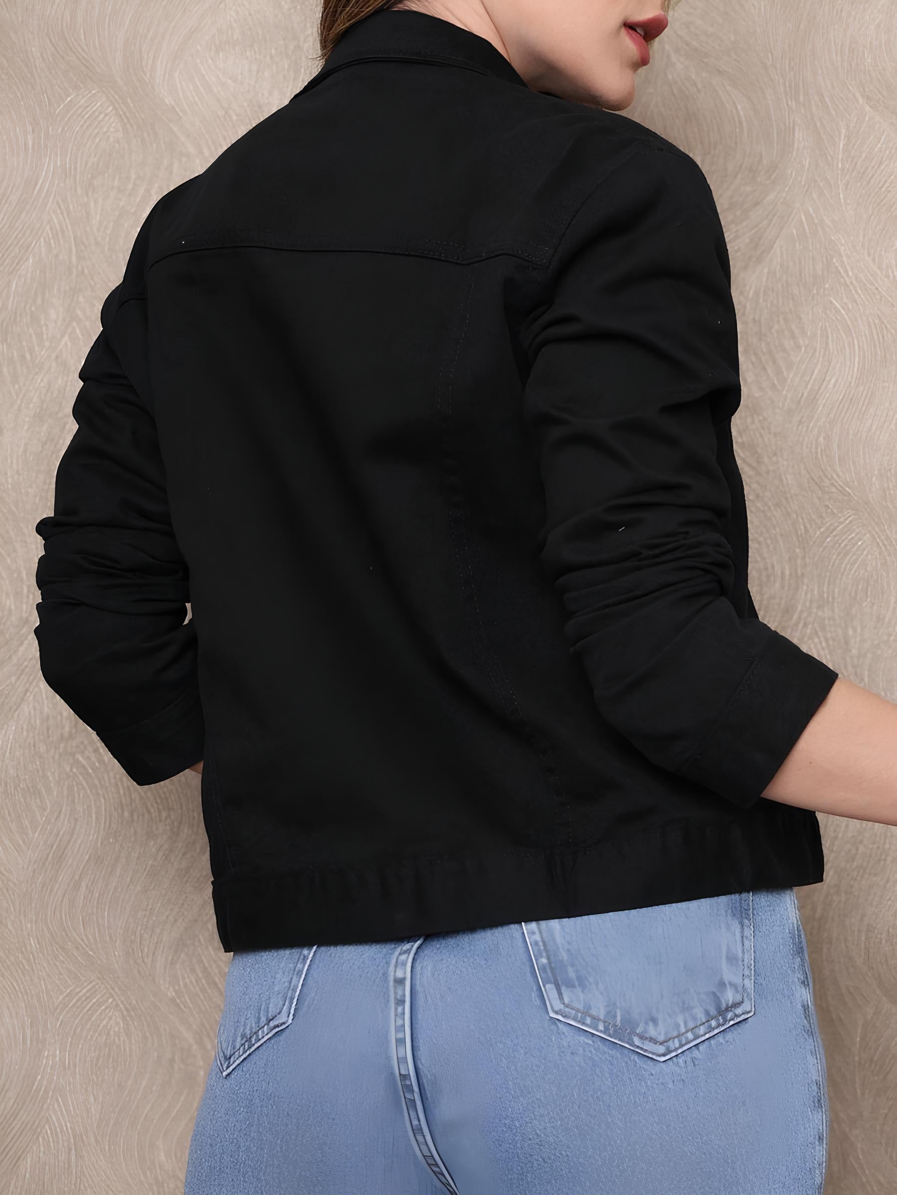 Jaqueta Feminina Jeans Colorida