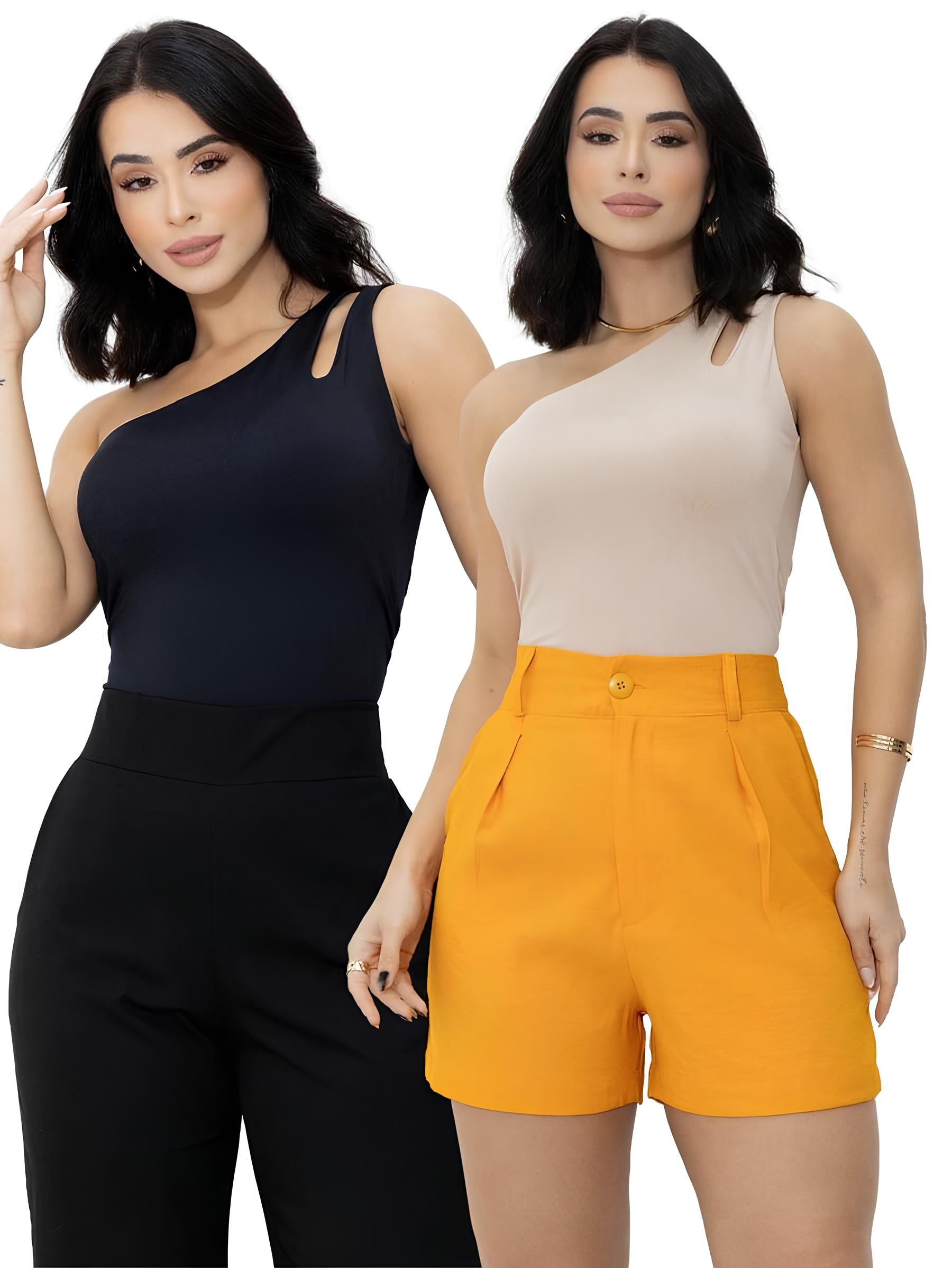 Blusa Nula Manga (Kit 2 Peças)