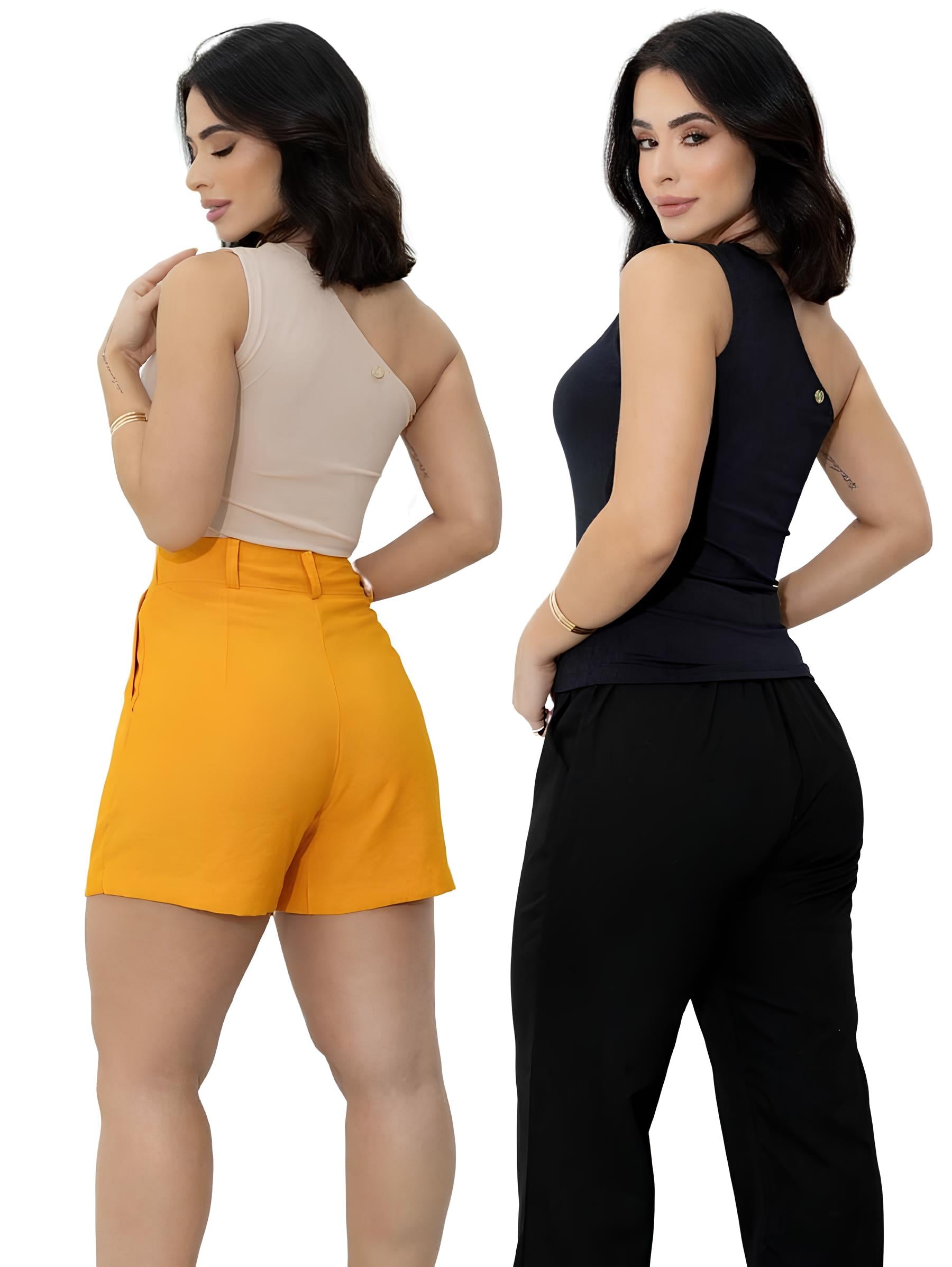 Blusa Nula Manga (Kit 2 Peças)