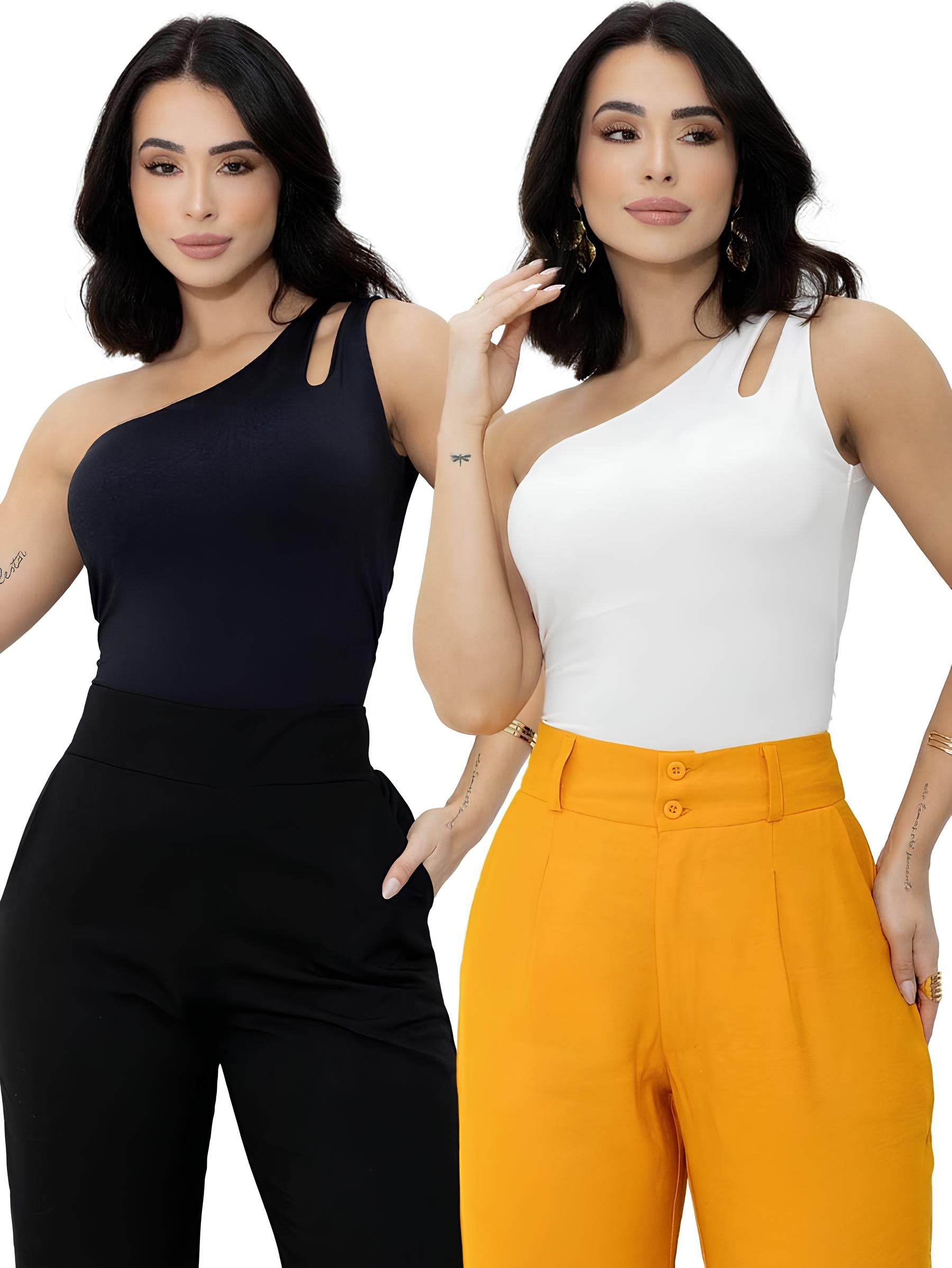 Blusa Nula Manga (Kit 2 Peças)