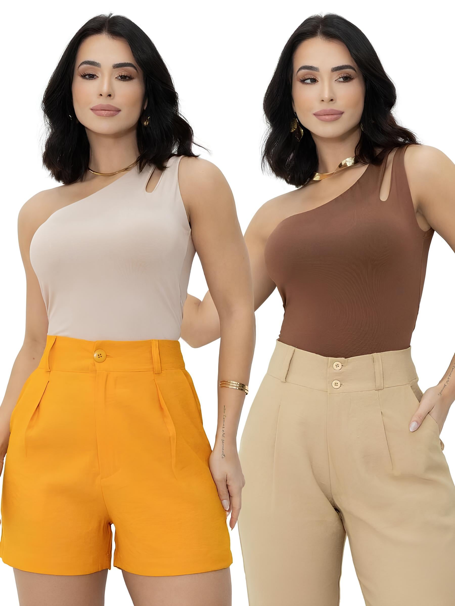 Blusa Nula Manga (Kit 2 Peças)