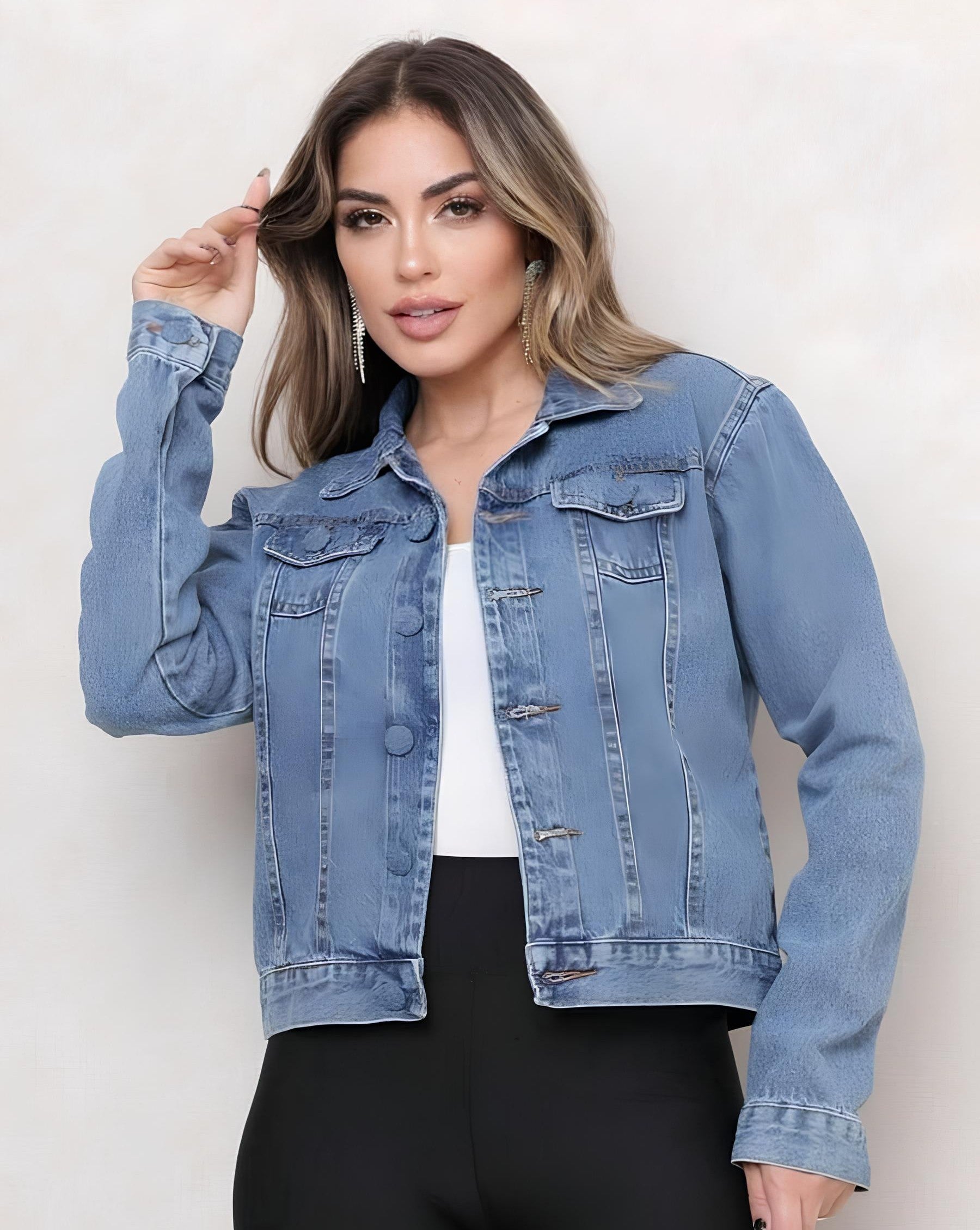 Jaqueta Jeans Feminina
