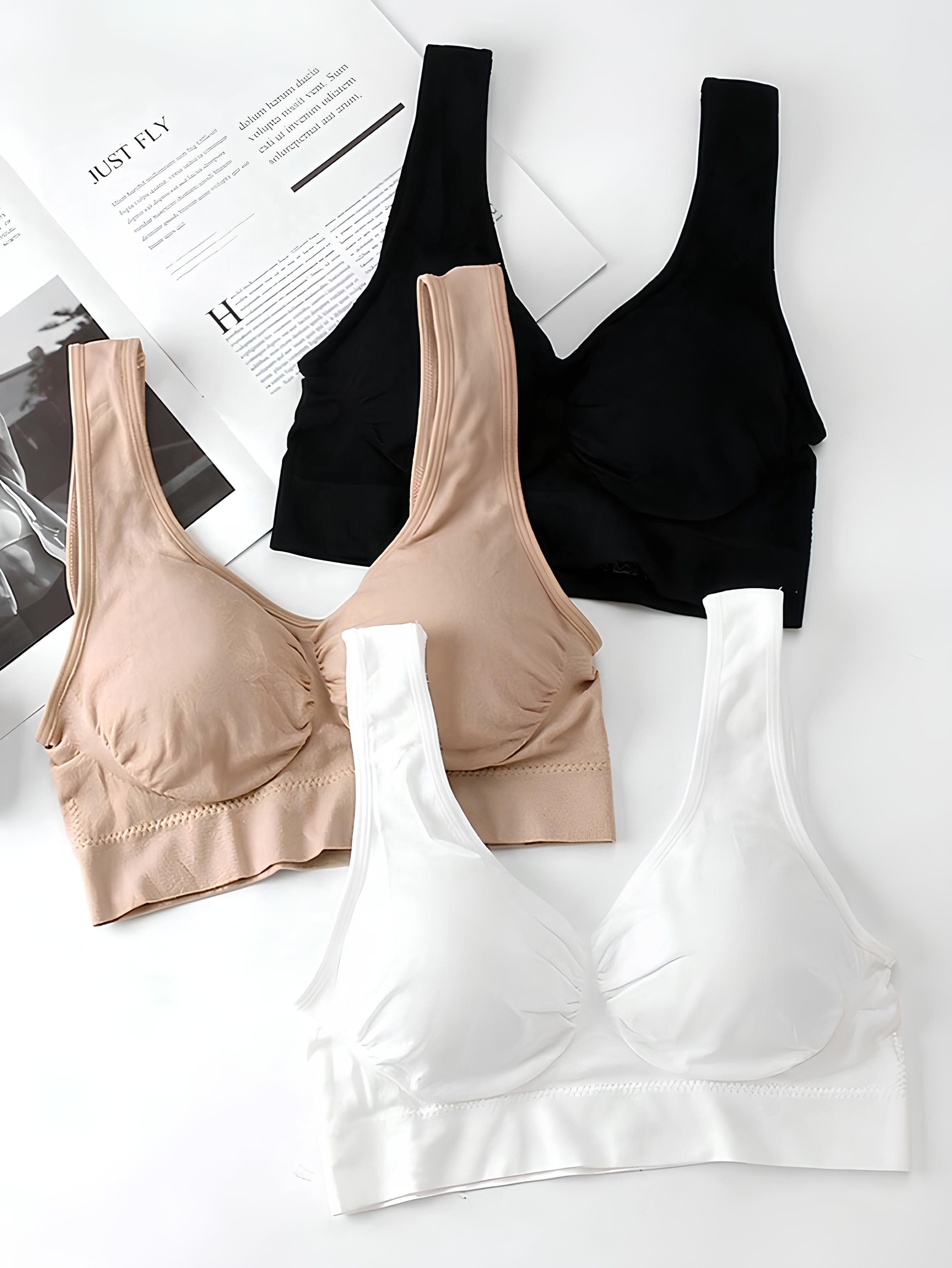 Sutiã Modelo Top com Bojo (Kit 3 Peças)